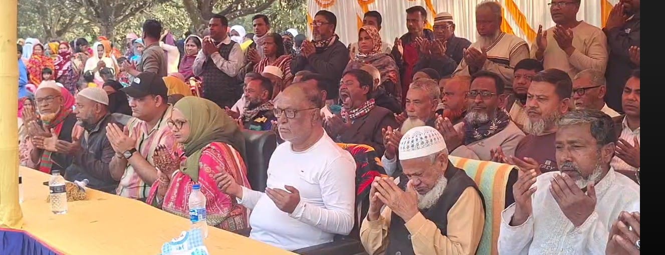আগ্রাদ্বিগুণ ইউনিয়নের ১ নং ওয়ার্ডে দোয়া মাহফিল ও ধানের শীষের নির্বাচনী জনসভা অনুষ্ঠিত।